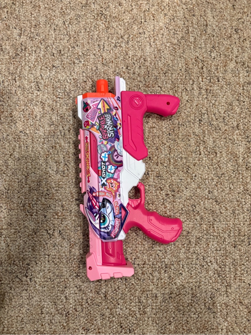 Pink Kids Foam Dart Blaster with Unicorn Graphics - Toy Blaster